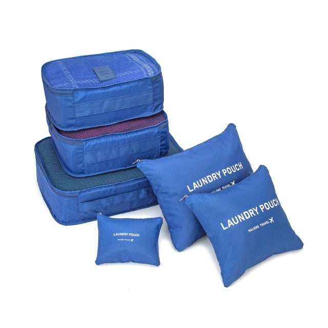 6Pcs set Organizer Travel Bags - Orchid Unique