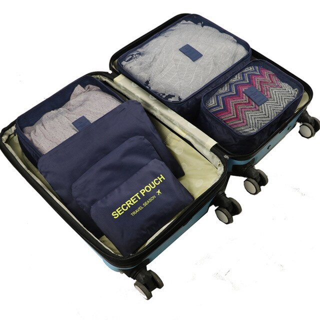 6Pcs set Organizer Travel Bags - Orchid Unique
