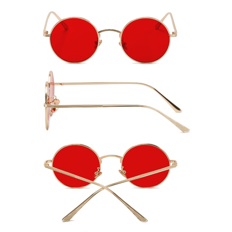 Colorful Lens Sunglasses - Orchid Unique