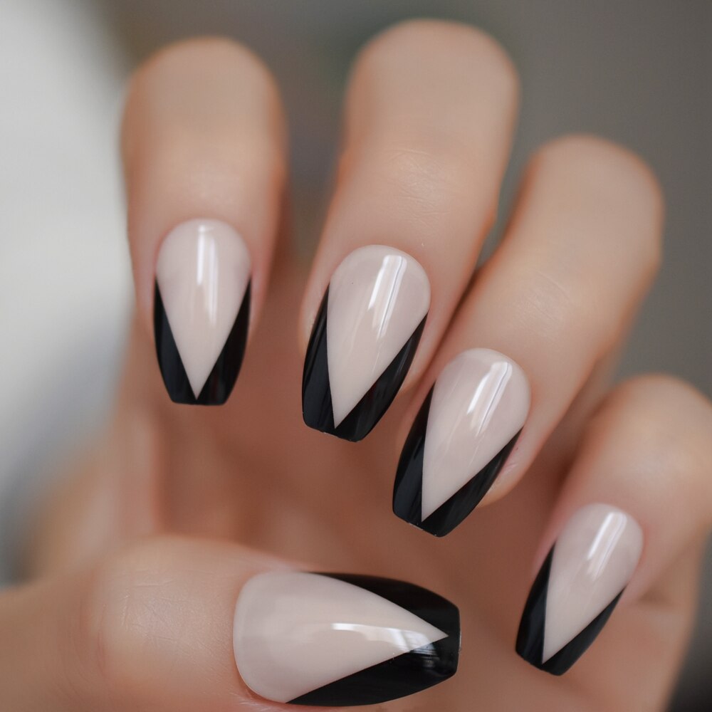 French Ballerina Coffin False Nails - Orchid Unique