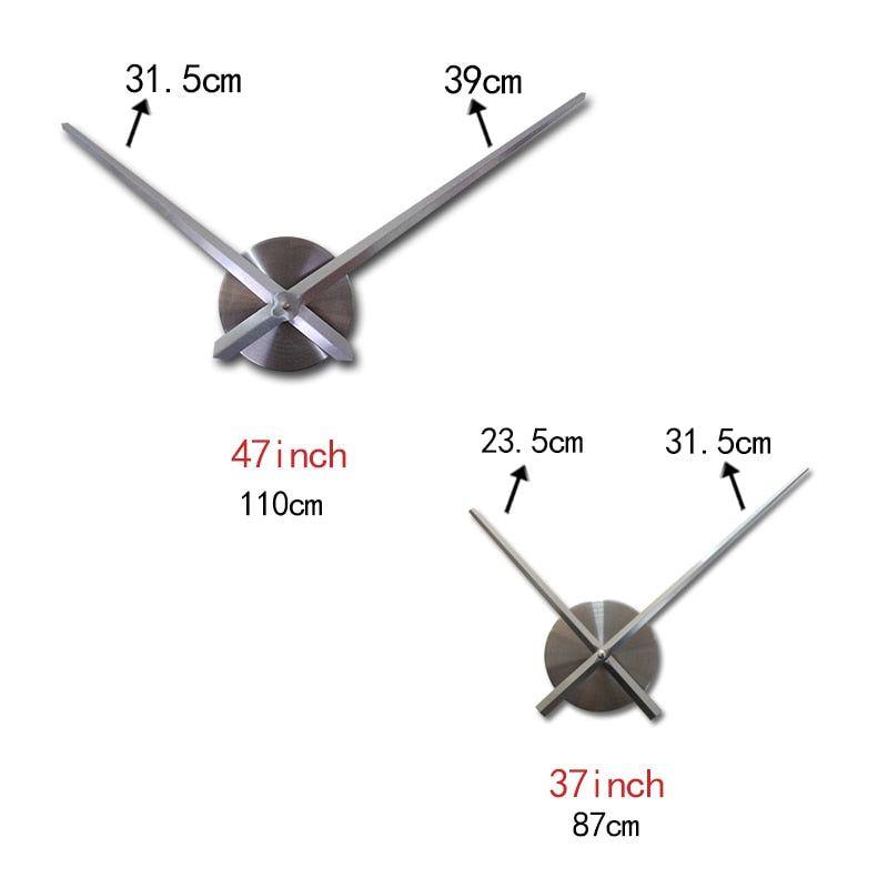 DIY 3D Acrylic Wall Clock Stickers - Orchid Unique