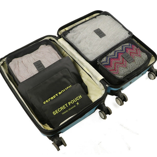 6Pcs set Organizer Travel Bags - Orchid Unique