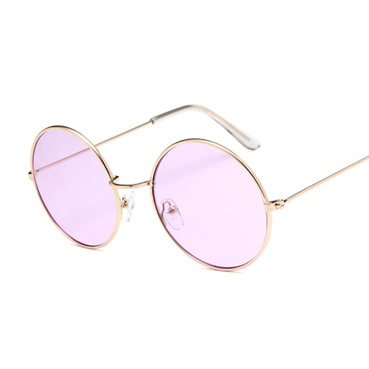 Retro Round Sunglasses - Orchid Unique