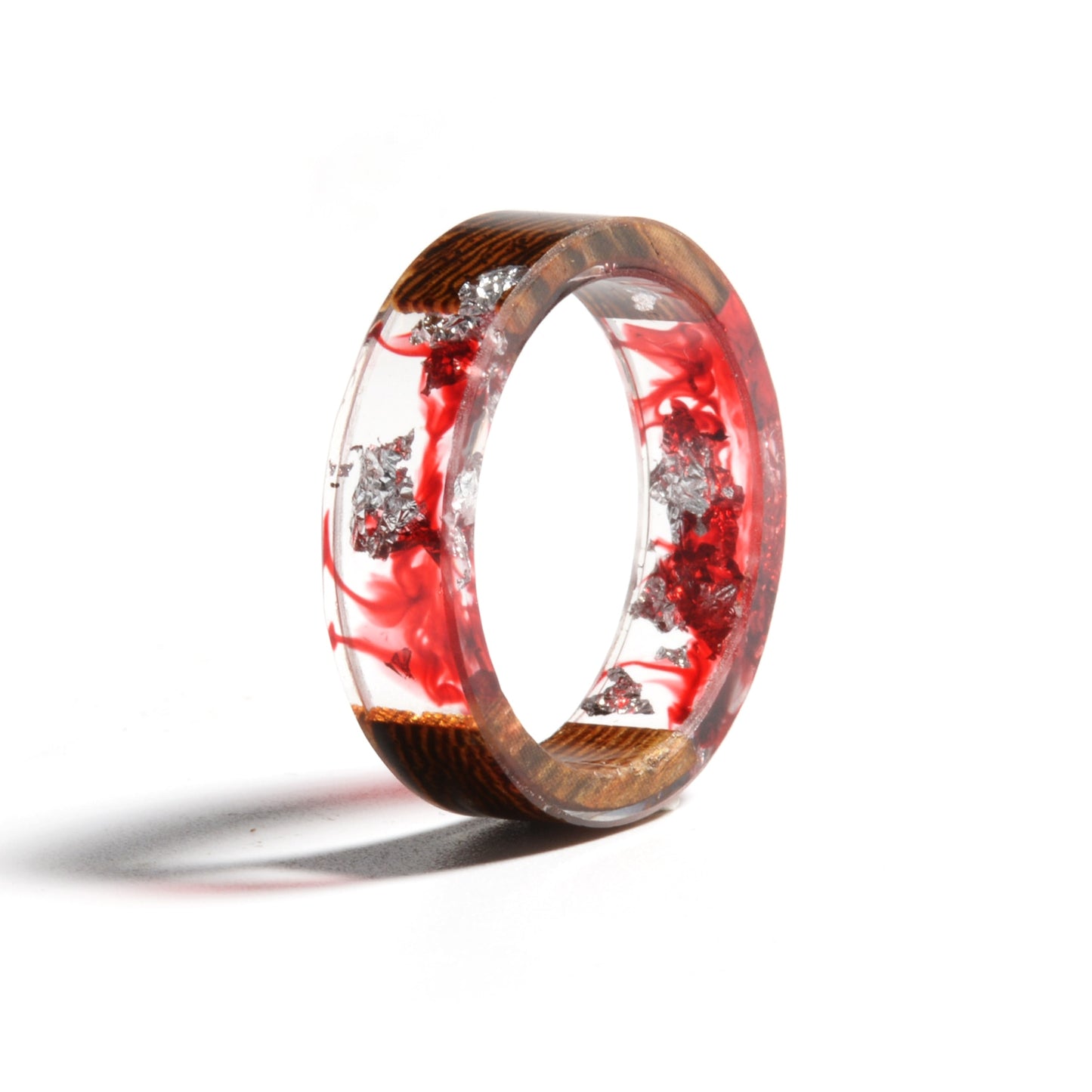 Handmade Dried Flower Epoxy Ring - Orchid Unique