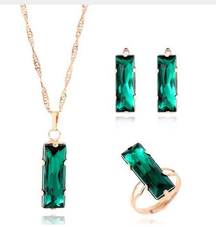 TRENDY jewelry sets bridal gold color,crystal - Orchid Unique