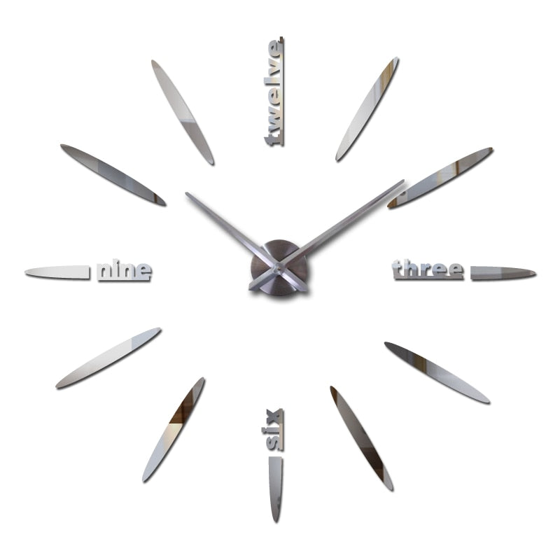 DIY 3D Acrylic Wall Clock Stickers - Orchid Unique