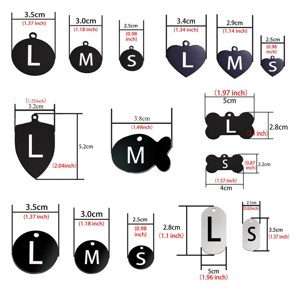 Custom pet ID tag - Orchid Unique