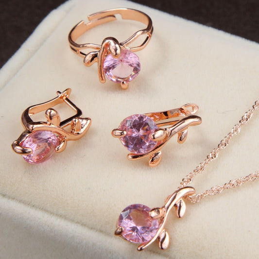 TRENDY jewelry sets bridal gold color,crystal - Orchid Unique
