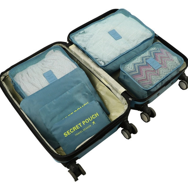6Pcs set Organizer Travel Bags - Orchid Unique