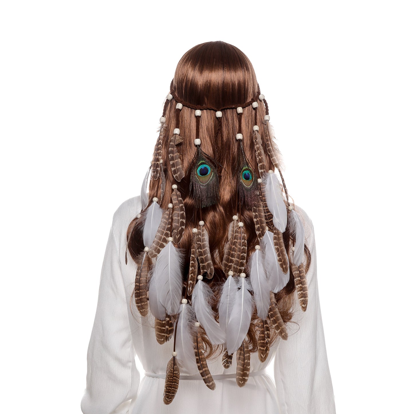 Festival Boho Feather Headband - Orchid Unique