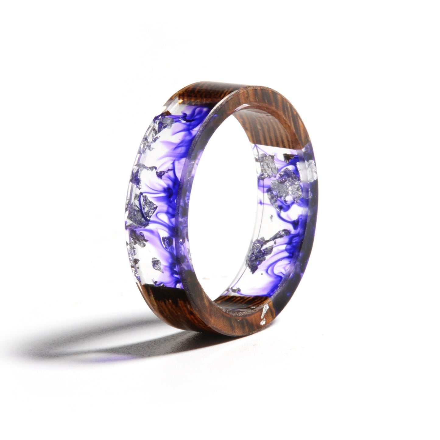 Handmade Dried Flower Epoxy Ring - Orchid Unique