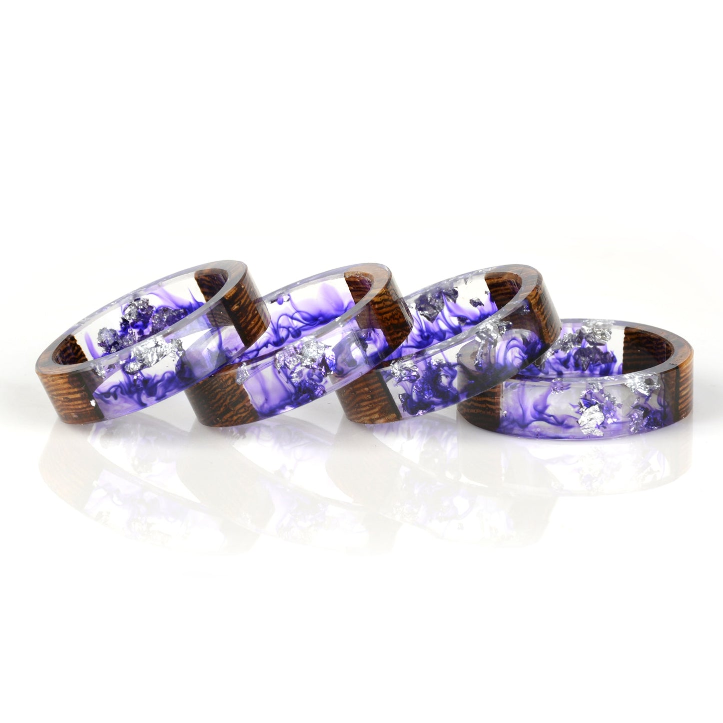 Handmade Dried Flower Epoxy Ring - Orchid Unique