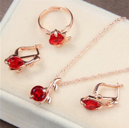 TRENDY jewelry sets bridal gold color,crystal - Orchid Unique