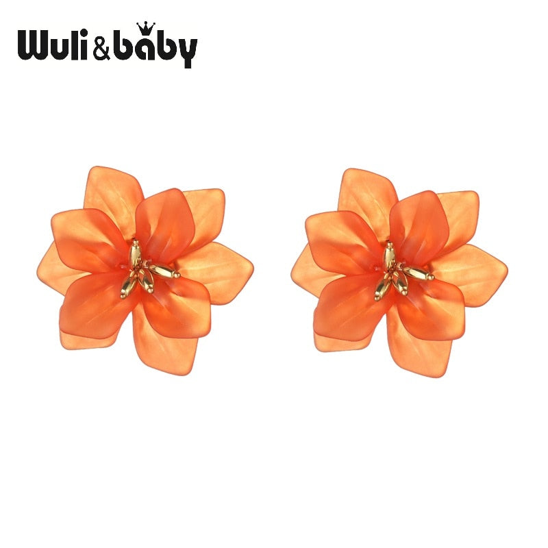 Cute Flower Earrings - Orchid Unique