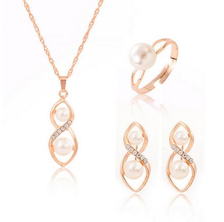 TRENDY jewelry sets bridal gold color,crystal - Orchid Unique