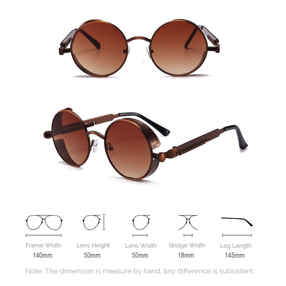 Vintage Steampunk Red Sunglasses - Orchid Unique