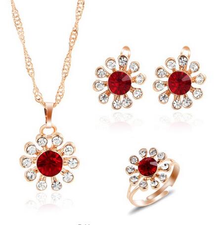 TRENDY jewelry sets bridal gold color,crystal - Orchid Unique