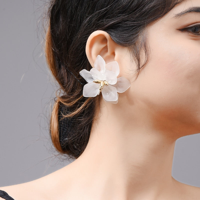 Cute Flower Earrings - Orchid Unique