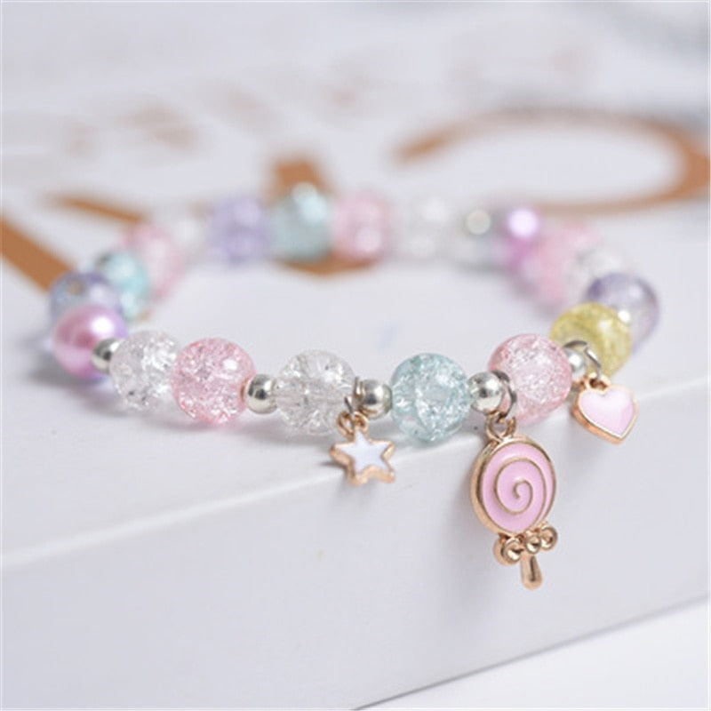 Cute beads Bracelet - Orchid Unique