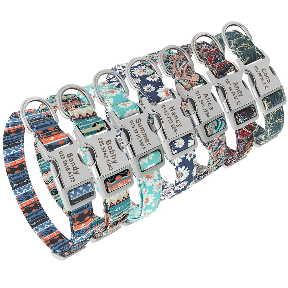 Personalized Dog Accessories Collar - Orchid Unique