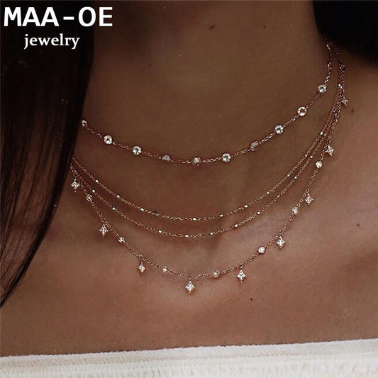 Crystal Stars Pendant Necklaces - Orchid Unique