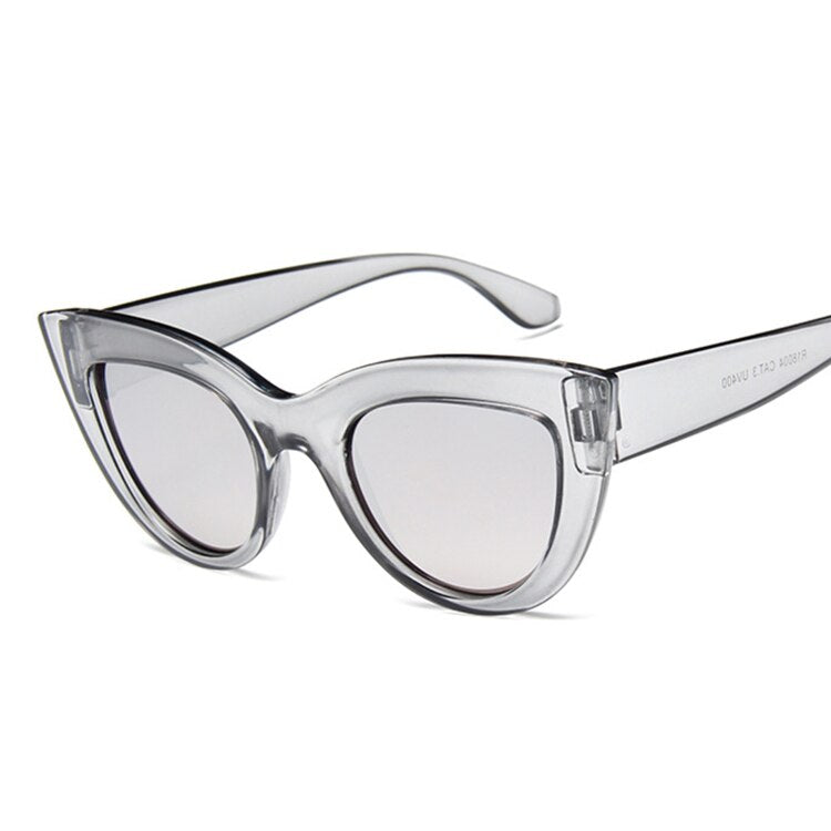 Round Cat Eye Style Sunglasses - Orchid Unique