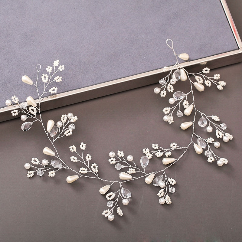 Pearl Rhinestone  Headband - Orchid Unique