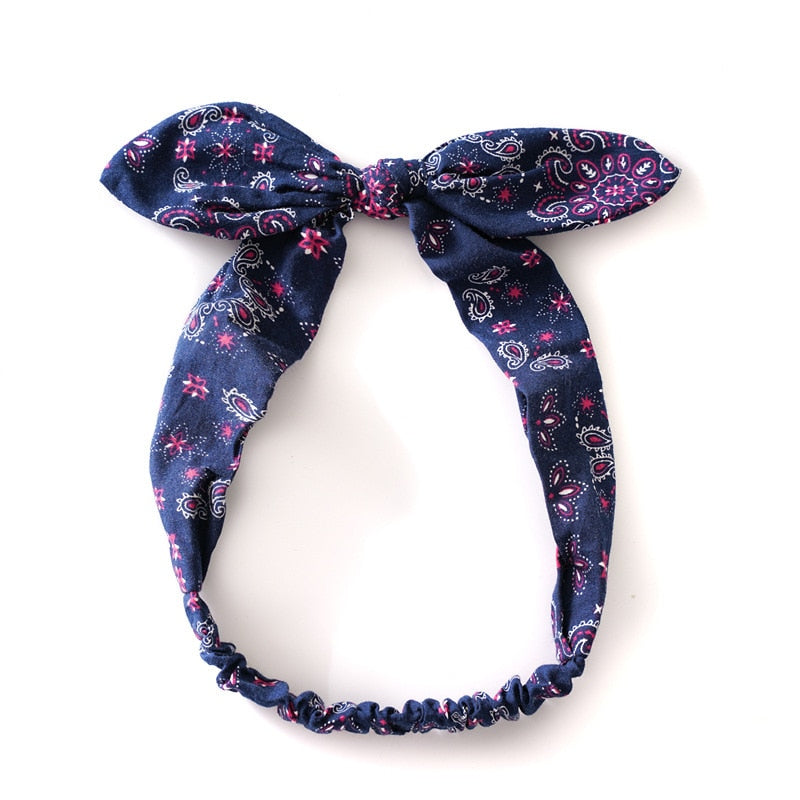 Vintage Cross Knot Elastic Hairbands - Orchid Unique