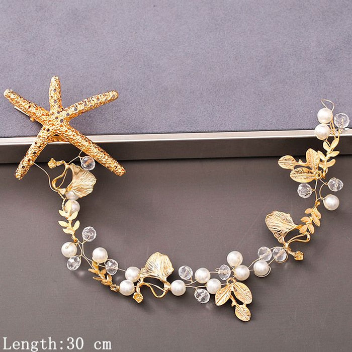 Pearl Rhinestone  Headband - Orchid Unique