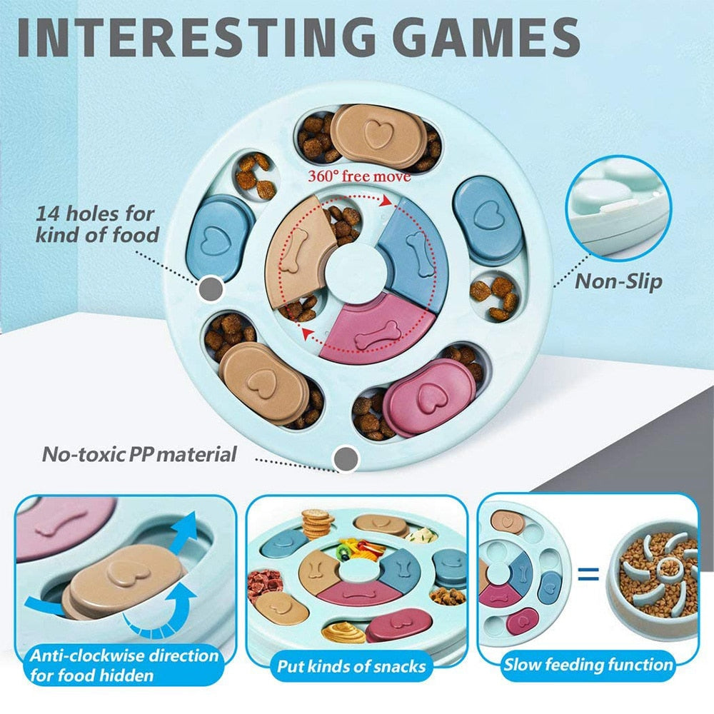 Dog Puzzle Toys Slow Feeder - Orchid Unique