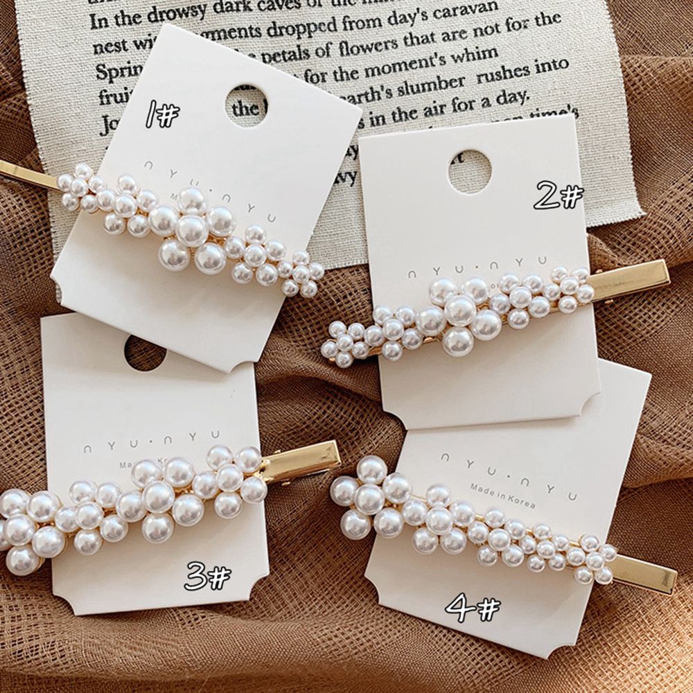 Pearl Metal Hairclips - Orchid Unique