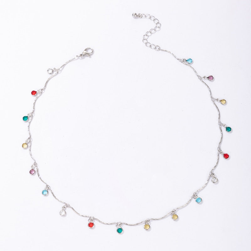 Bohemian Colorful Beaded Necklace - Orchid Unique