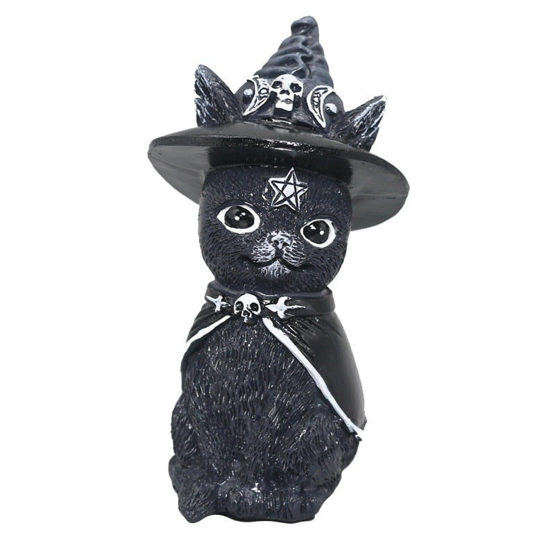 Kawaii Cute Magic Devil Black Cat For Desktop - Orchid Unique