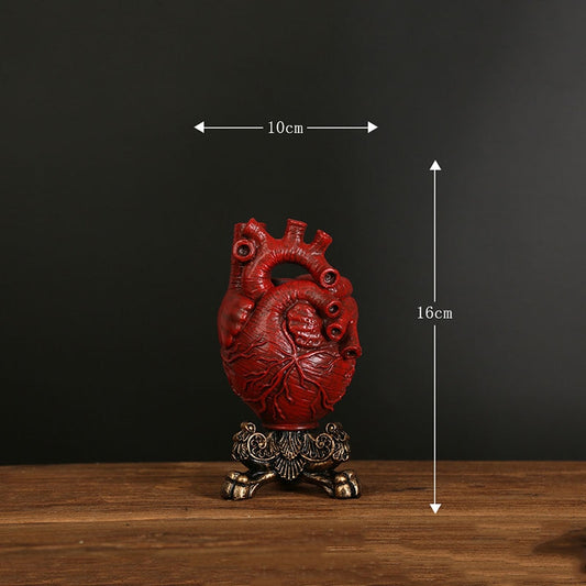 Heart-shaped Sculpture Statue-Vase - Orchid Unique