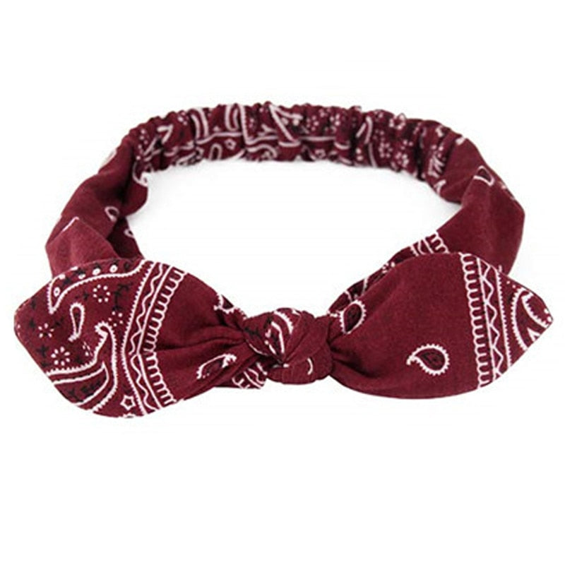 Vintage Cross Knot Elastic Hairbands - Orchid Unique