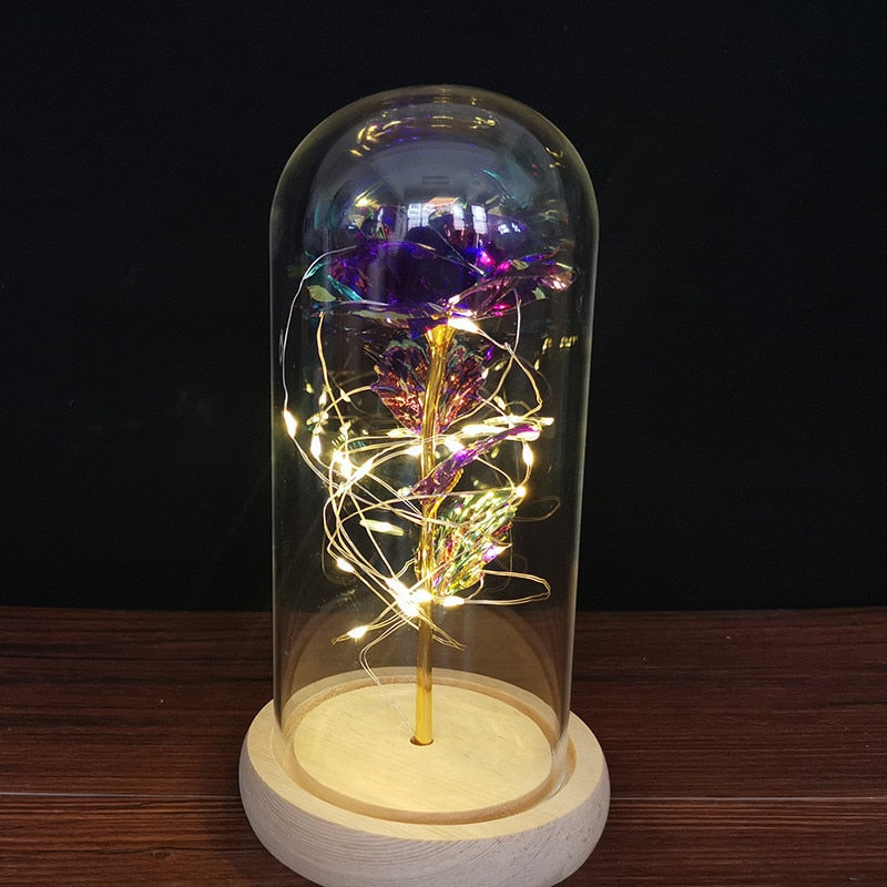 Rose LED Light Foil Flower - Orchid Unique