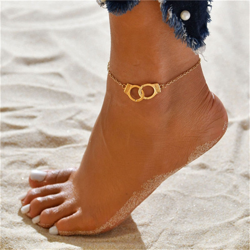 Bohemia Gold Color Chain Ankle Bracelet - Orchid Unique