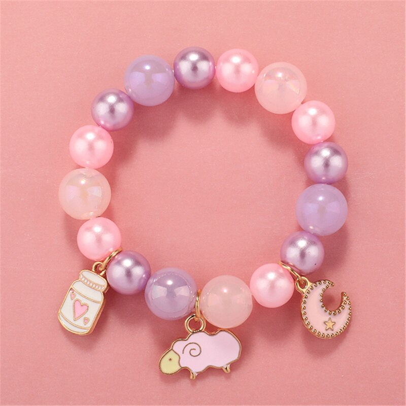 Cute beads Bracelet - Orchid Unique