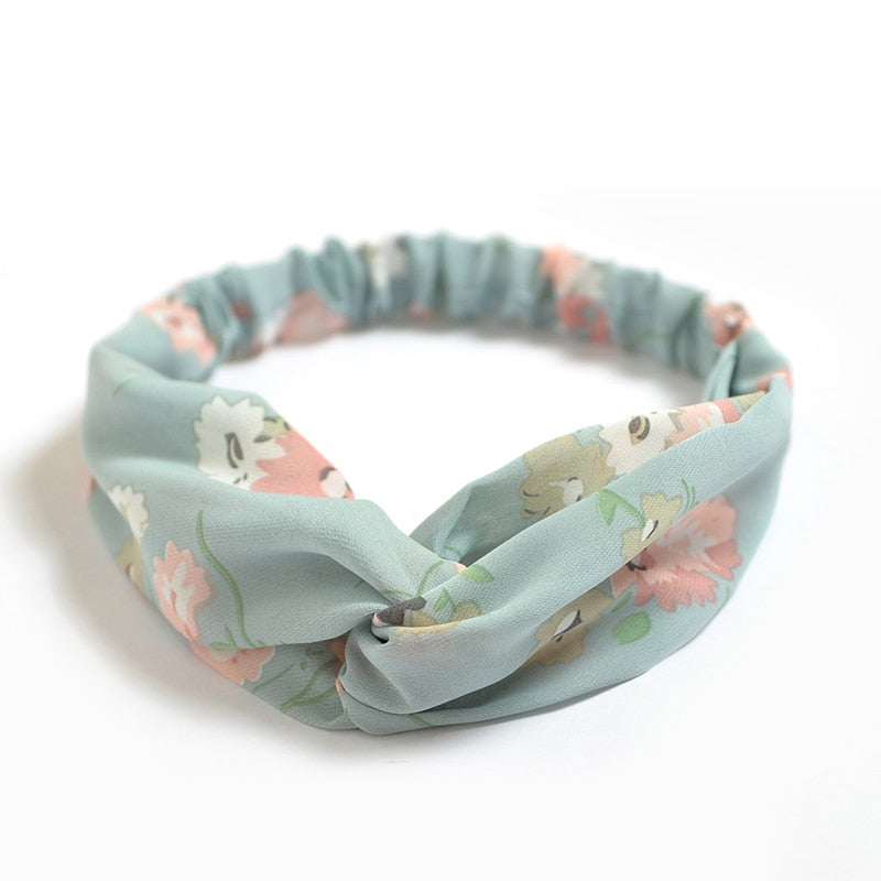 New print Knot Women Headband Vintage Hairband Girls Headwear Leopard Headband Hair Accessories dress Gift hair ties scrunchie - Orchid Unique