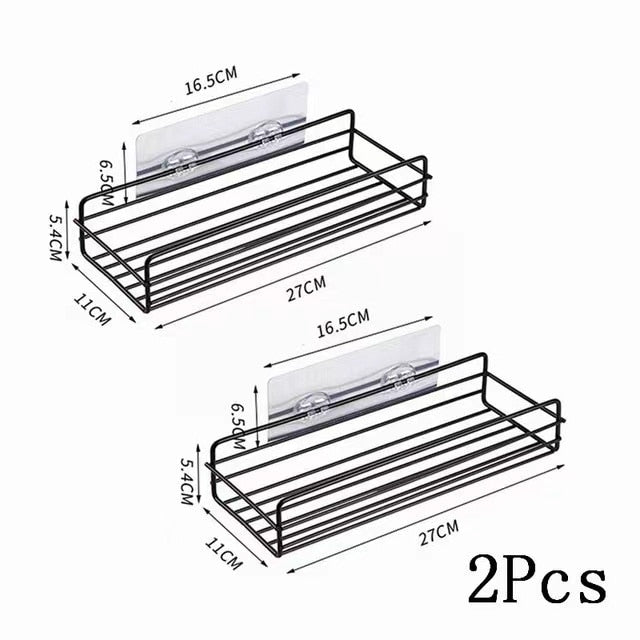 Wrought iron bathroom shelf wall - Orchid Unique