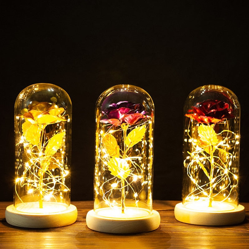 Rose LED Light Foil Flower - Orchid Unique