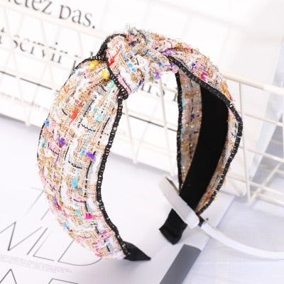 Color Fabric Casual Headband - Orchid Unique
