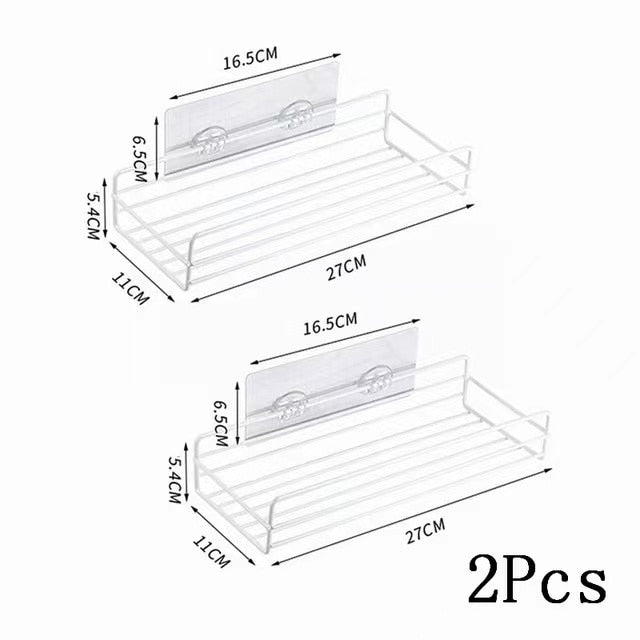 Wrought iron bathroom shelf wall - Orchid Unique