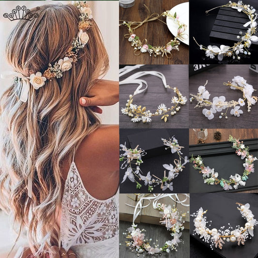 Gorgeous Flower Headbands Braided Hair - Orchid Unique