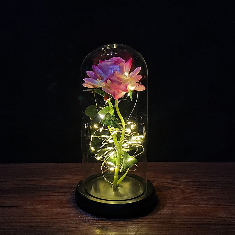 Rose LED Light Foil Flower - Orchid Unique