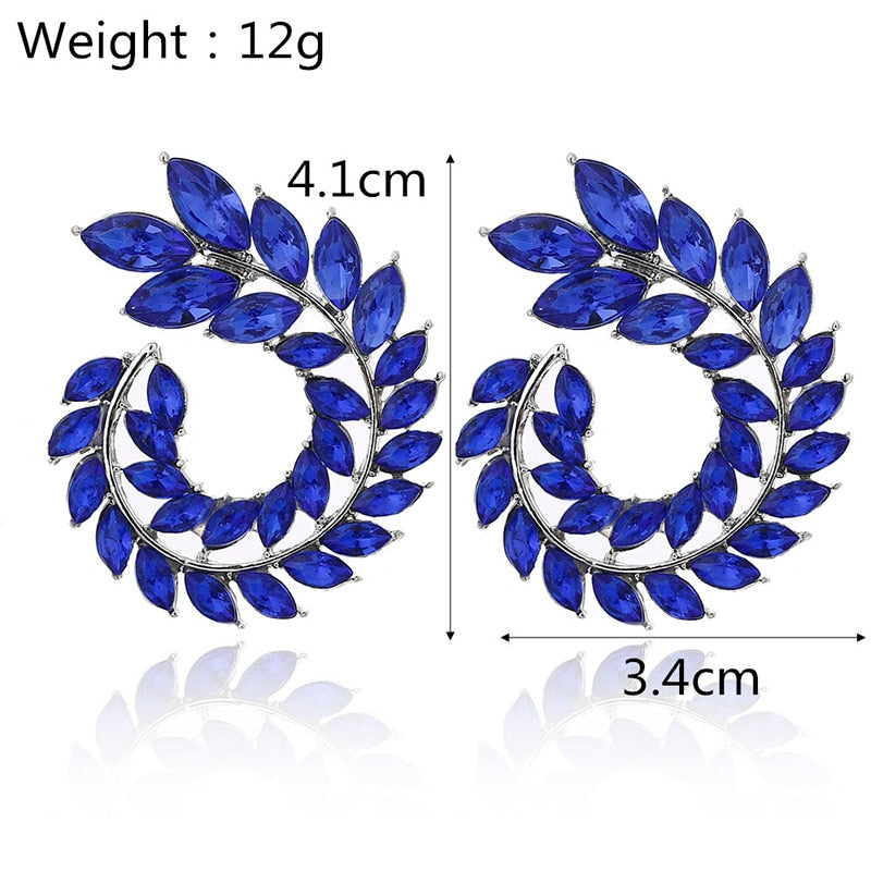 XIYANIKE 10 Colors Rhinestone Statement Earrings - Orchid Unique
