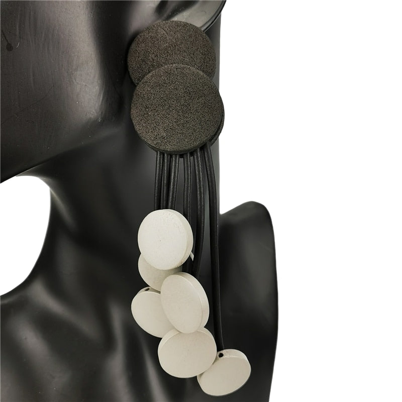 Gothic Wood Earrings - Orchid Unique
