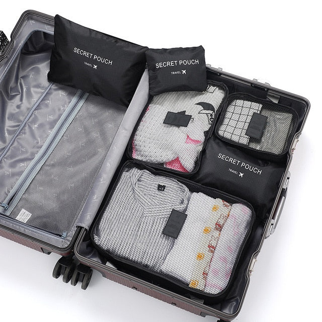 6Pcs set Organizer Travel Bags - Orchid Unique