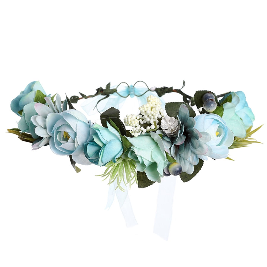 Molans Spring Bohemian Flower Crowns - Orchid Unique