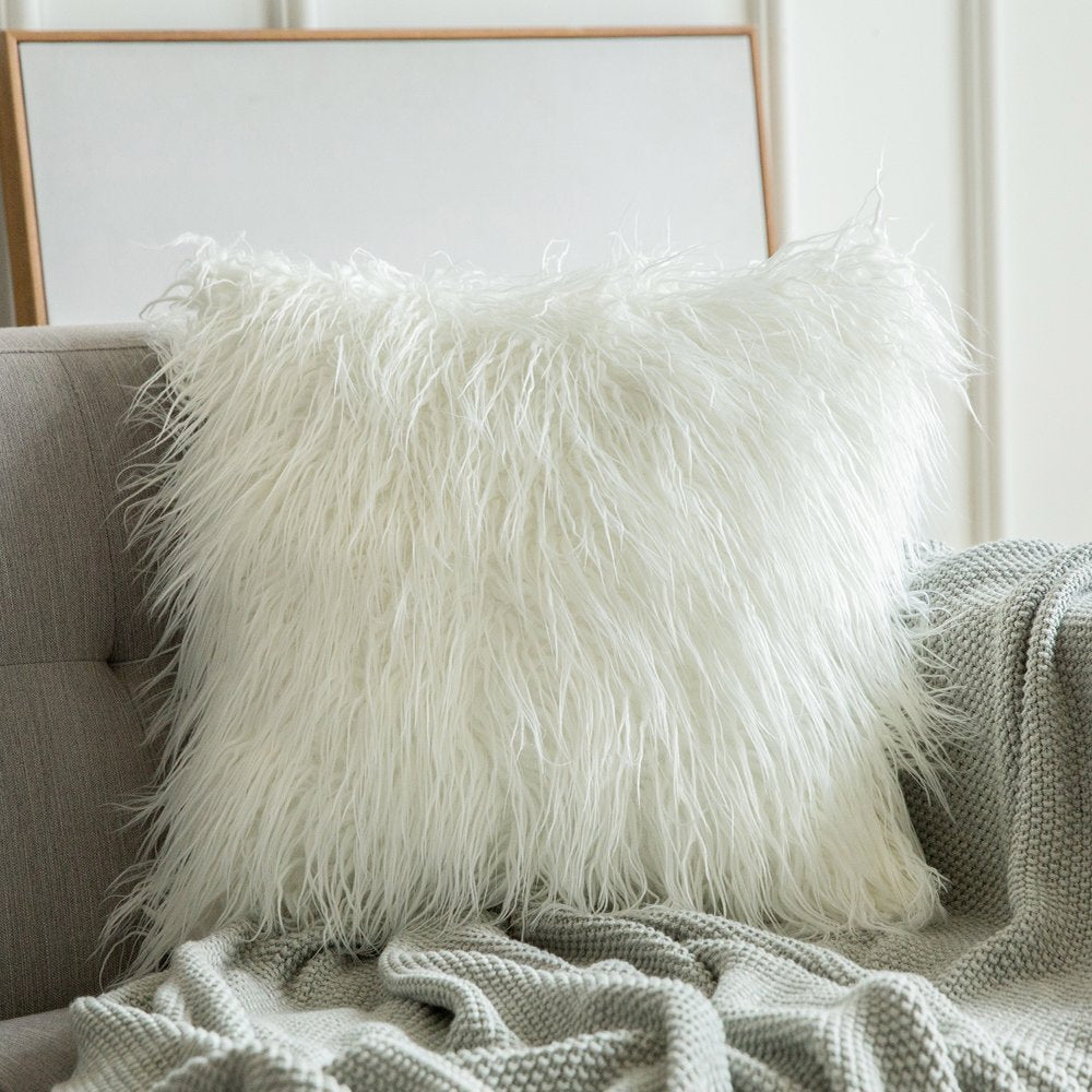 Soft fluffy Plush Cushion Cover - Orchid Unique